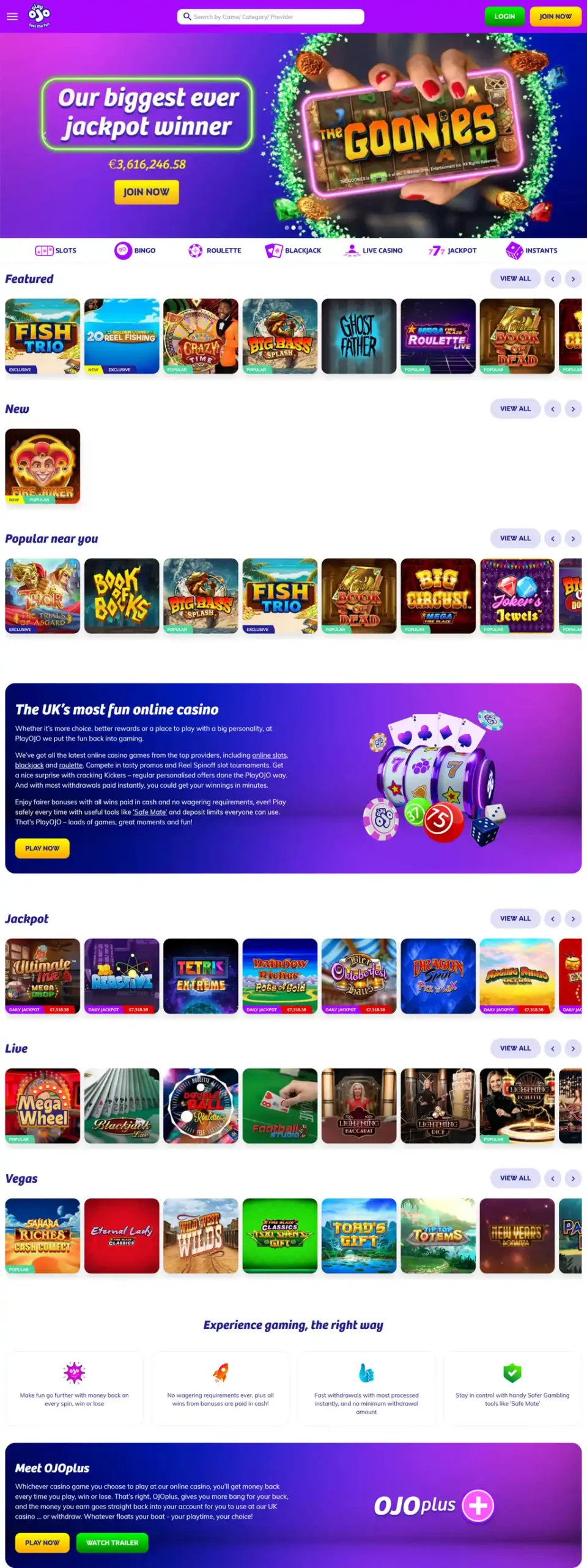 PlayOJO Casino Review